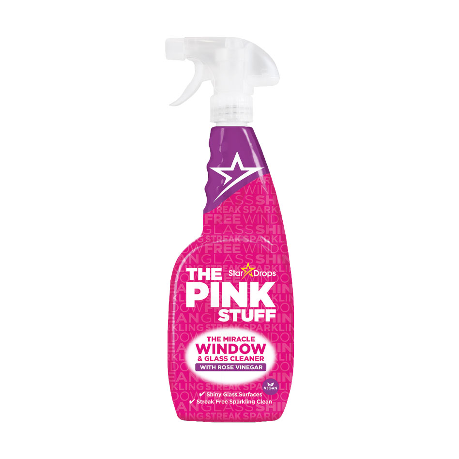 Засіб для миття вікон та скла The Pink Stuff Rose Vinegar, 750 мл